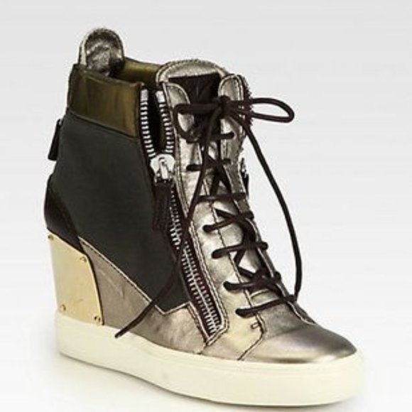Giuseppe Zanotti Alba Canvas & metallic